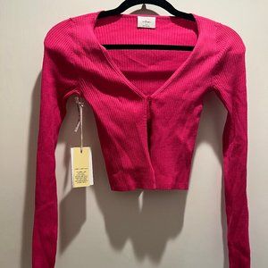 Aritzia Pink Cardigan